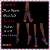 *Dani's* Blue Heart Sandals