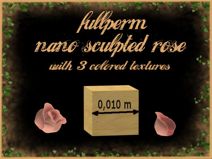 nano sculpted rose...boxed