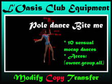 pole dance bite me