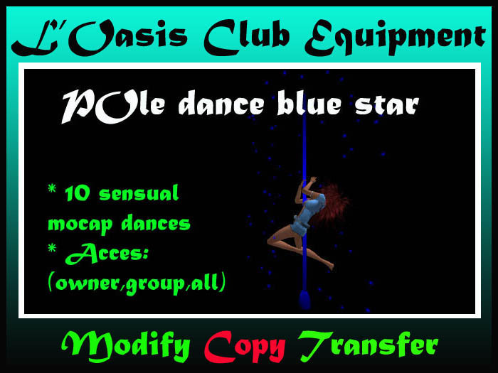 pole dance blue star