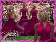 Glitter Pink Dress(Vestito rosa glitter)