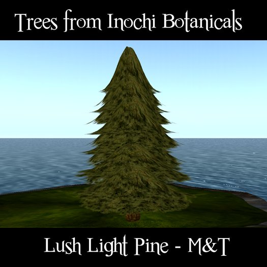 Inochi Trees - Lush Lt Pine - 7 Prim