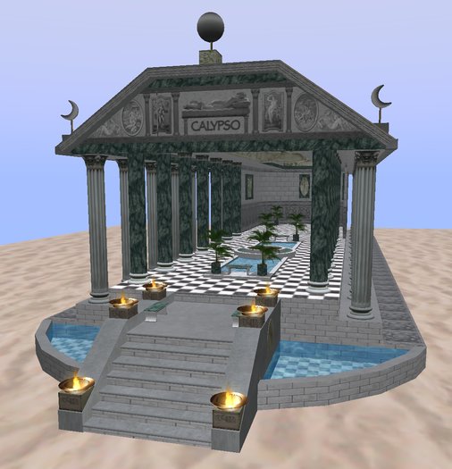 ( D&R Designs ) Temple of Calypso - Deluxe Edition w/ furnishings  (CM) 