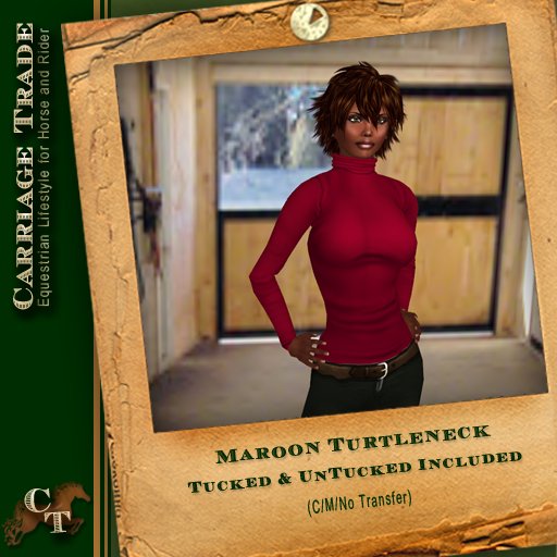 @CT@  T-Neck Sweater Women Maroon