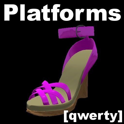 [qwerty] footwear ~ Corkplatforms Purple
