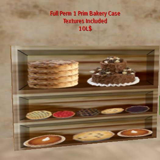 Full Perm Bakery Case 1 Prim w/Textures