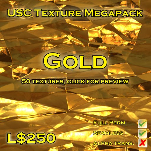 USC Texture Megapack - Gold 