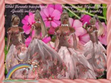 Trasparent Floral Dress(Abito floresale trasparente)