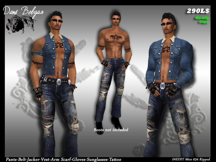*INEDIT* Jeans Outfit - dB-kk34 Ripped