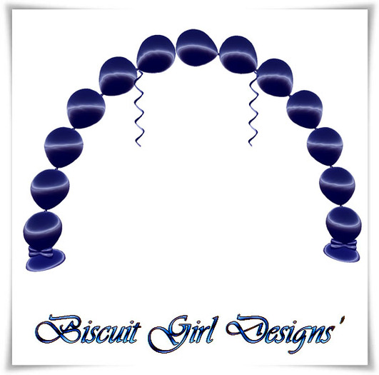 Balloon Arch - Metallic Blue