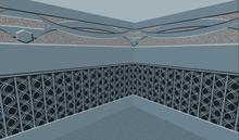full perm seamless texture CARCASSONNE BLUE + BLEND + CEIL
