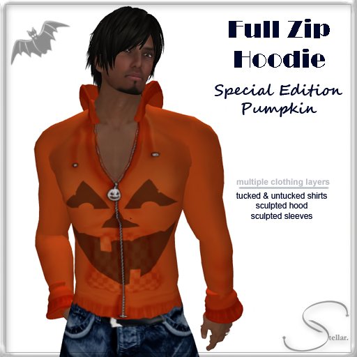 [Stellar] Full Zip Hoodie - Special Edition Pumpkin