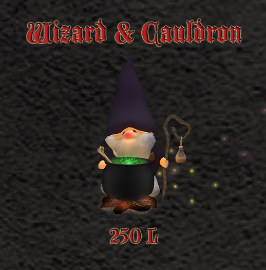 Stonewood Wizard & Cauldron