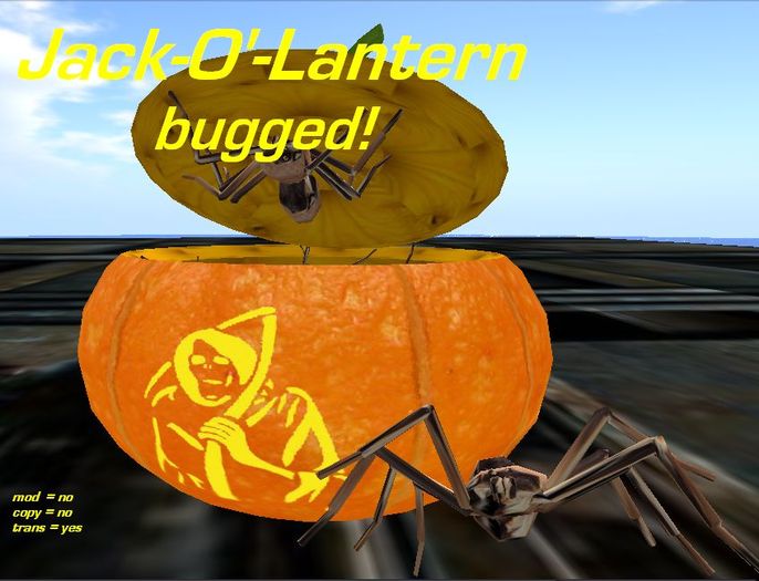 Jack-O'-Lantern (filled with crawling bugs)