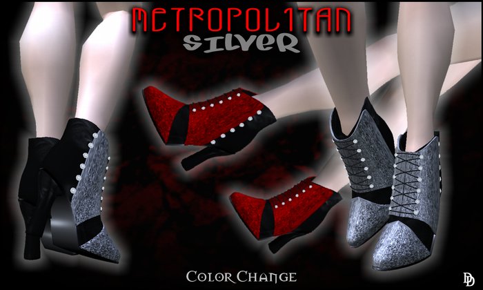 Dare Designs: Metropolitan boots - silver