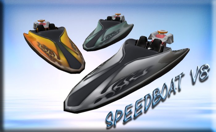 Speedboat V8 Engine * only 7 Prims *