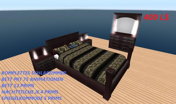 KOMPLETTES SCHLAFZIMMER dunkel