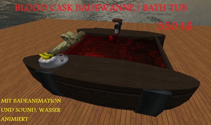 BLOOD CASK BADEWANNE/BATH TUB P&S DESIGN