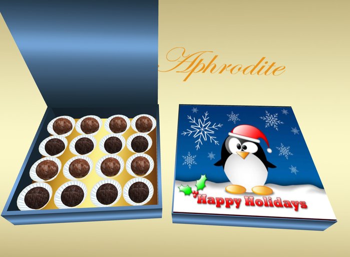 Christmas "Winter love" Praline aphrodisiac chocolates (boxed)