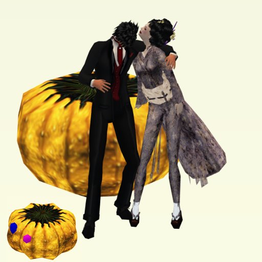 pumpkin with male n female pose