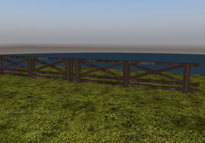 two wood fence scupt