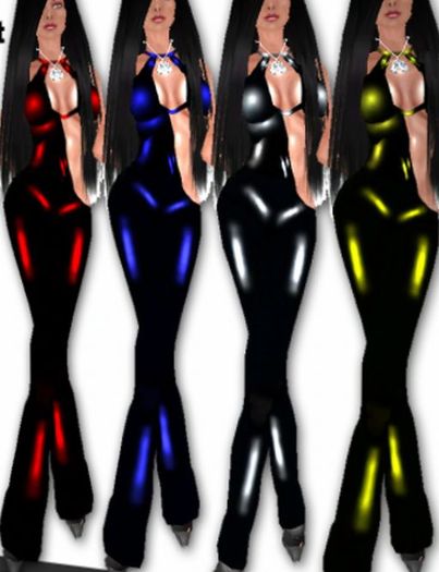 Latex Color Bright CatSuit