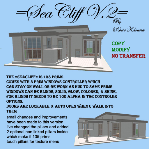 =SeaCliff_V.2= 133 Prims w/3 prim windows controller