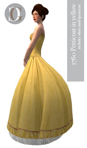 *GC* 1760 Petticoat in yellow