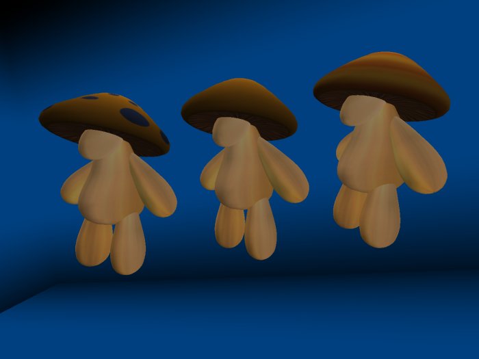Mushroom, Orange Caps
