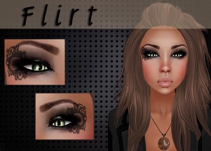 Flirt - Swirly Eye Tattoos 2 Pack