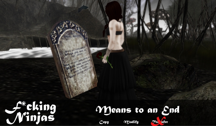 *FN* Means to an End Pose with Rose + Gravestone