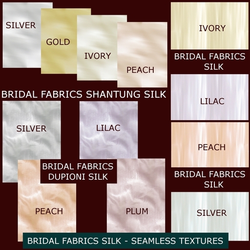 Bridal  silk fabrics - textures pack 