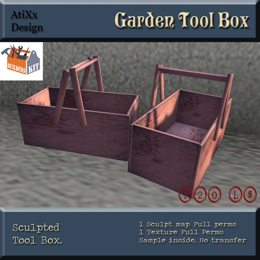 Sculpted Garden Tool Box (Boxed)