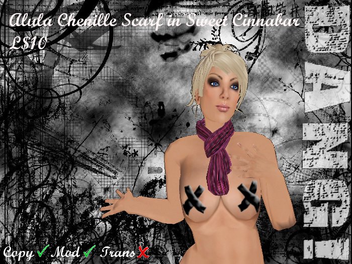DANG! Alula Chenille Scarf ~ Sweet Cinnabar