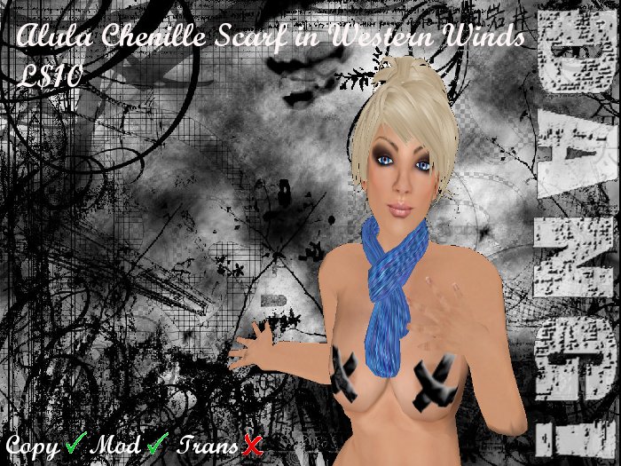 DANG! Alula Chenille Scarf ~ Western Winds