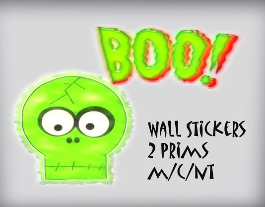 Boo! >:0  Wall sticker m/c/nt