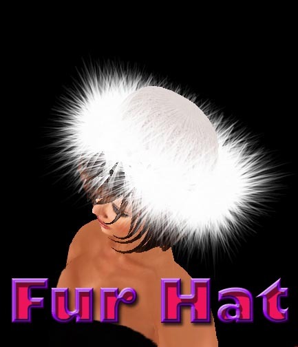 White Knit Fur Hat