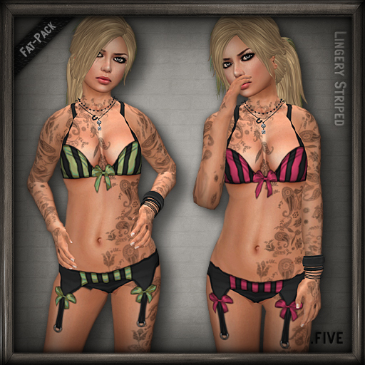 20.FIVE Striped Lingery