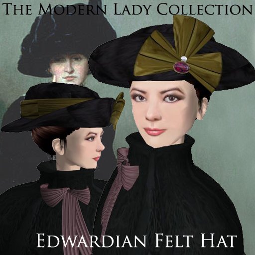 *GC* Edwardian Felt Hat