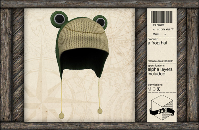 Kari - A Frog hat