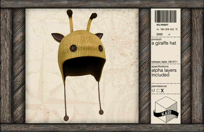 Kari - A Giraffe hat