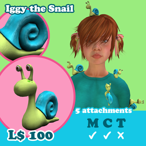 [AMH] Iggy the Snail - light blue