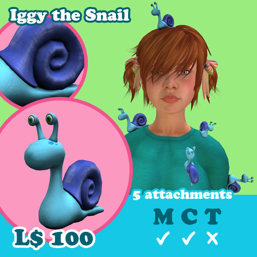 [AMH] Iggy the Snail - dark blue