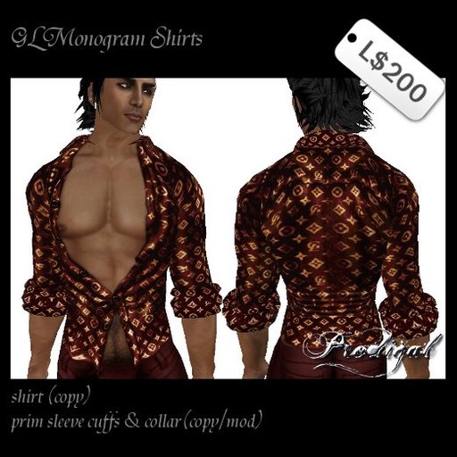 * Prodigal * GL monogram shirt red