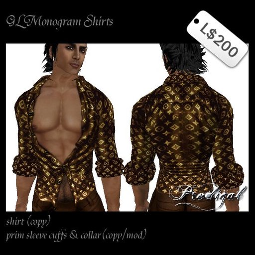* Prodigal * GL monogram shirt brown