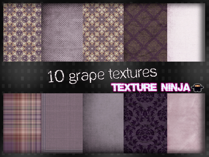 TEXTURE NINJA -> 10 x Grape fabrics