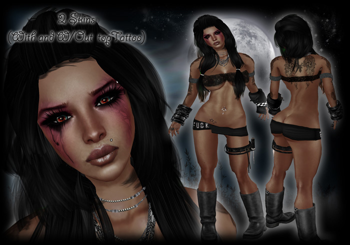 **NaCrS** - 5th Rocker (2dark) - ( 2 Skins ) - Eyelashes