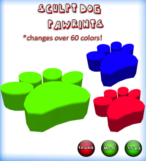 colorchanger Dog Paw prints 