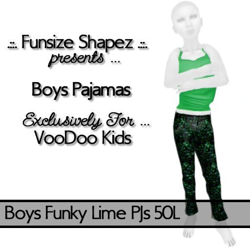 .::.FS.::. Boys Funky Lime PJs
