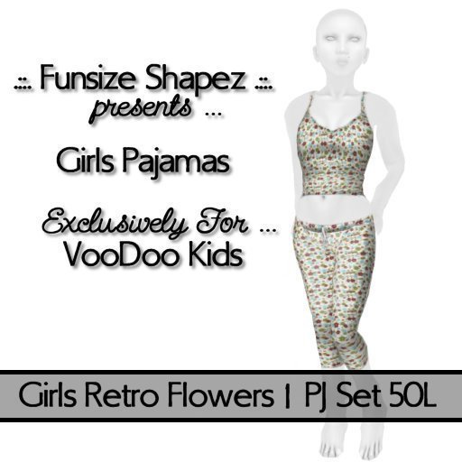 .::.FS.::. Girls Retro FLowers 1 PJs